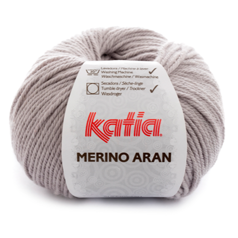 Merino Aran 12 Light Grey