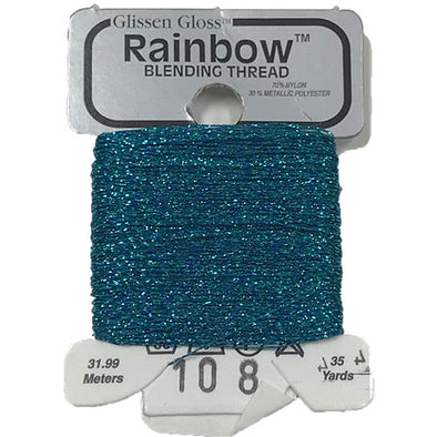 Rainbow Blending Thread 108 Blue Green