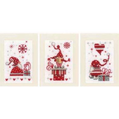 VERVACO PN0165989 Christmas Gnome Greeting Cards