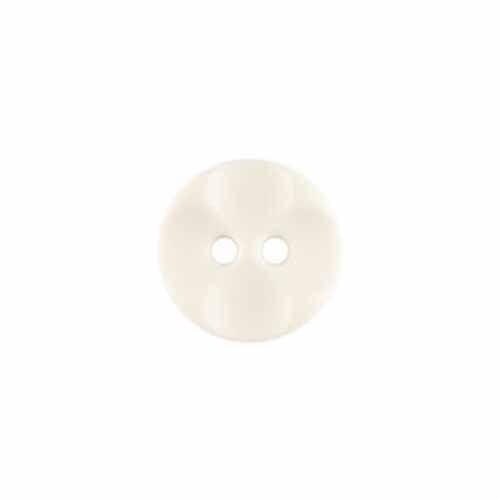 Button 221944 Round Shaped Pure White  13mm