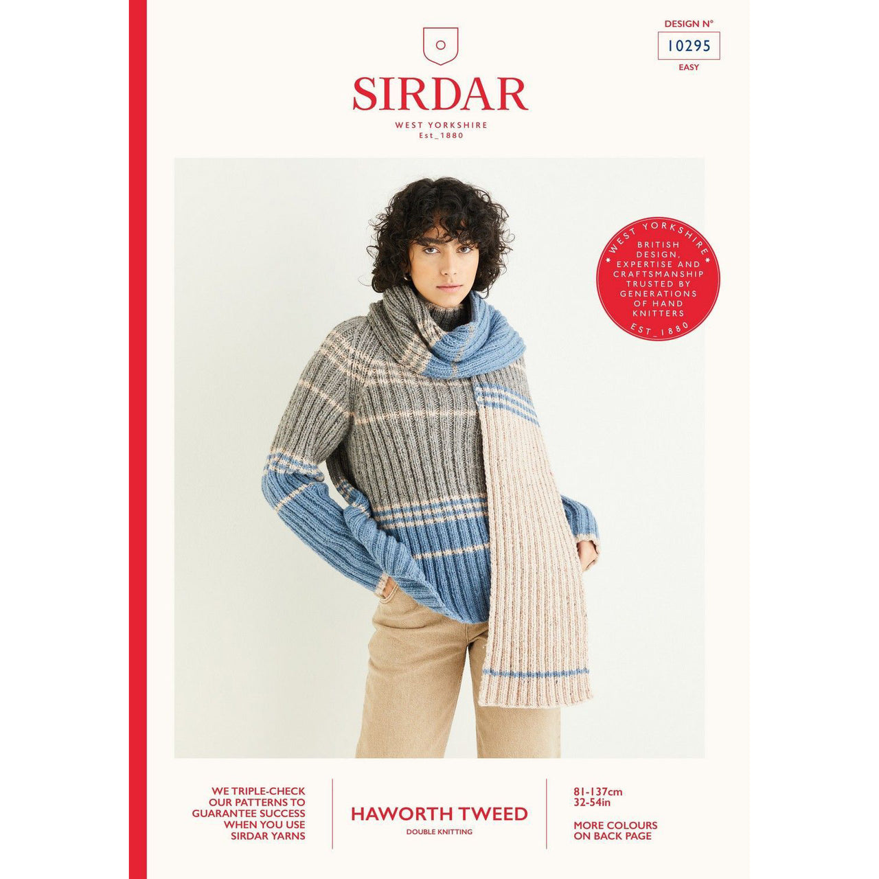 Sirdar 10295 Haworth Tweed - Scarf and Sweater