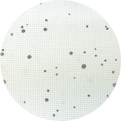 Aida 14ct 1329 Splash White w/ Black Splashes