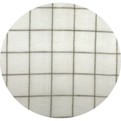 Linen 28ct 1029 Khaki Grid on Antique White  Pkg Small