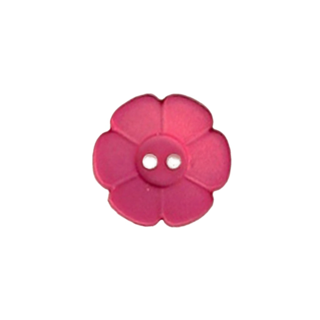 Button 112446 Daisy Fuschia 15mm