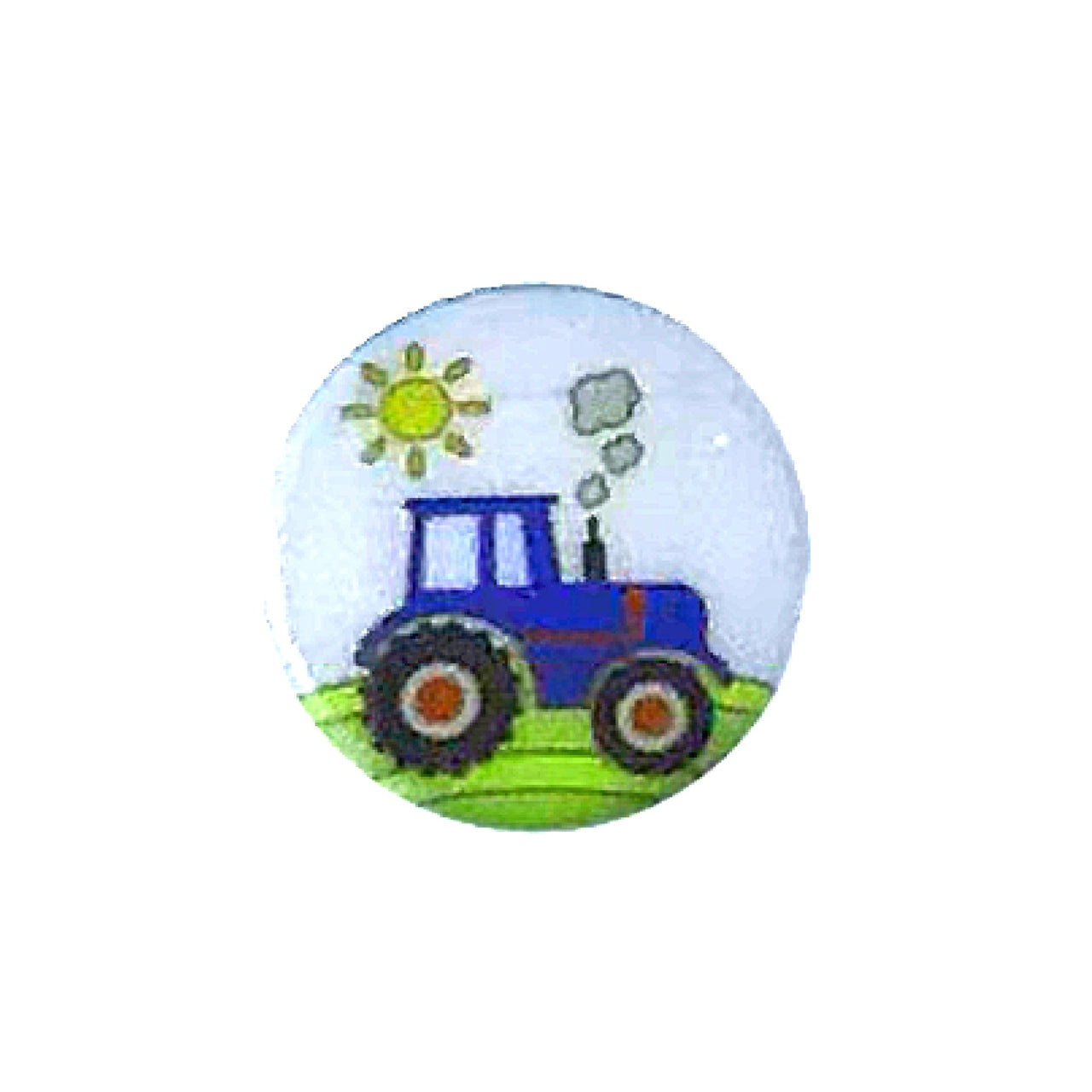 Button 19026-126 Tractor Blue 15mm