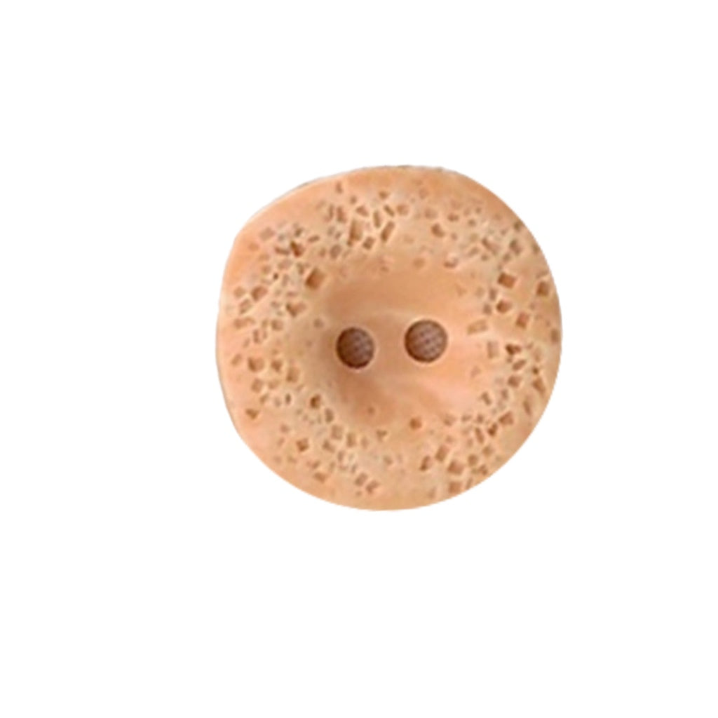 Button 251464 Peach Square Rounded 18mm