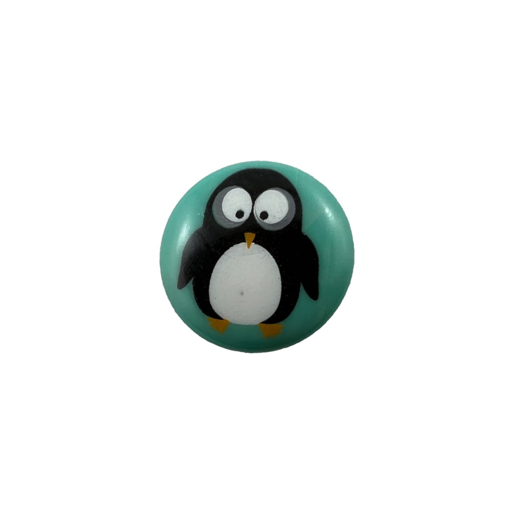 Button 261311 Penguin Green 15mm