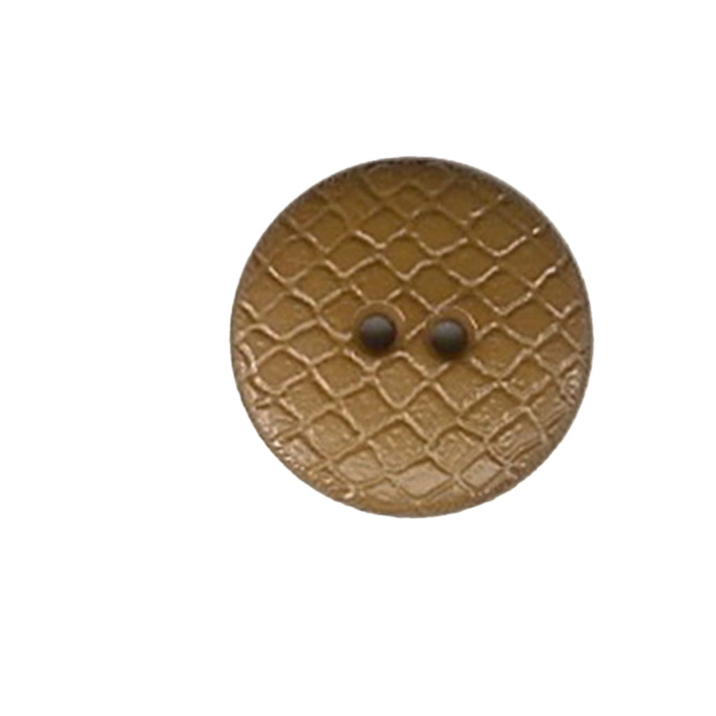 Button 266611 Tan Leather Look 18mm