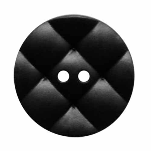 Button 311111 Pillow-Shaped Surface Black 18mm