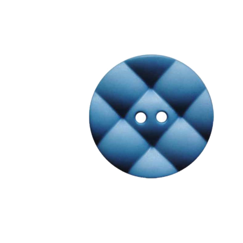 Button 317840 Pillow-Style Surface Blue 18mm