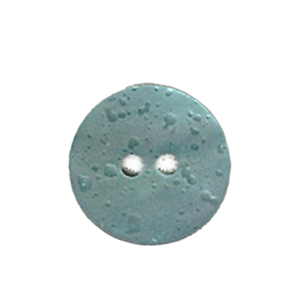 Button 457580 Teal Blue Sparkle 15mm