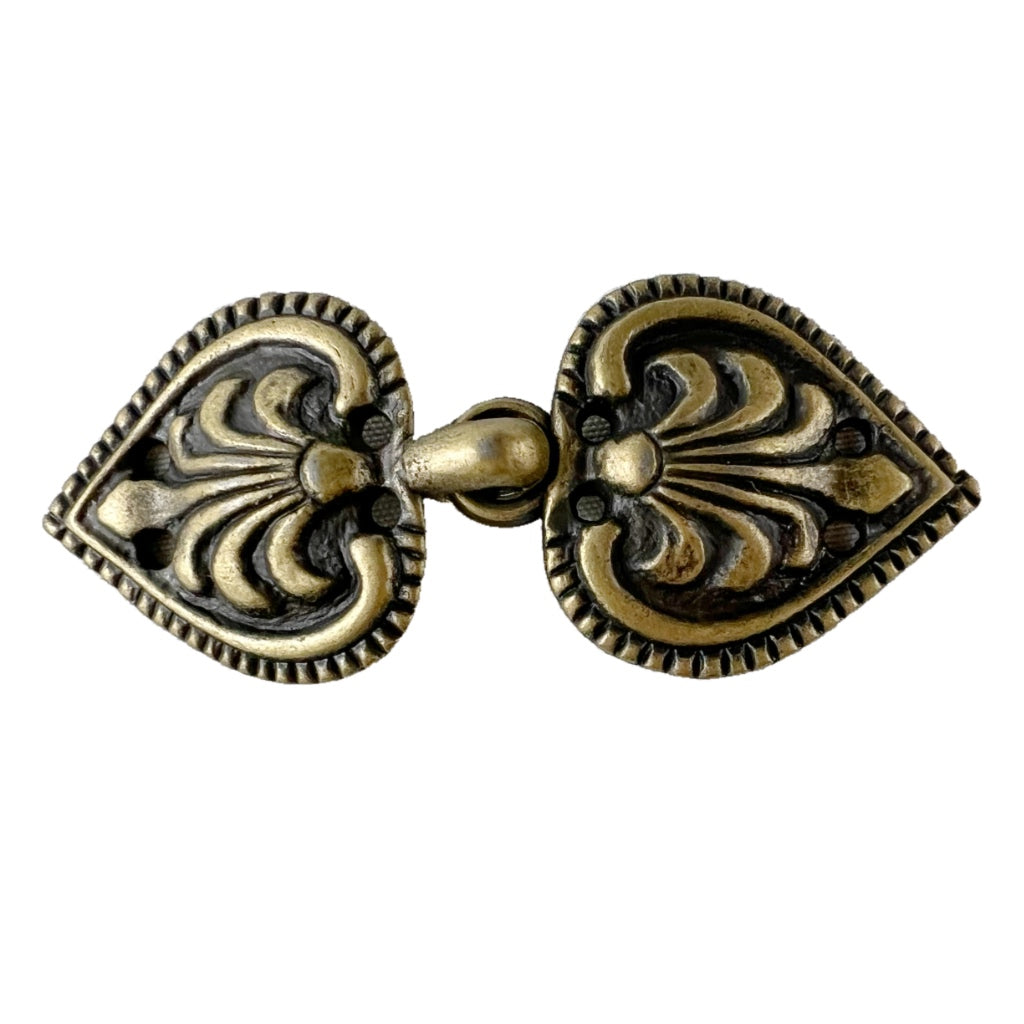 Button 5639 Frog Antique Brass 44mm