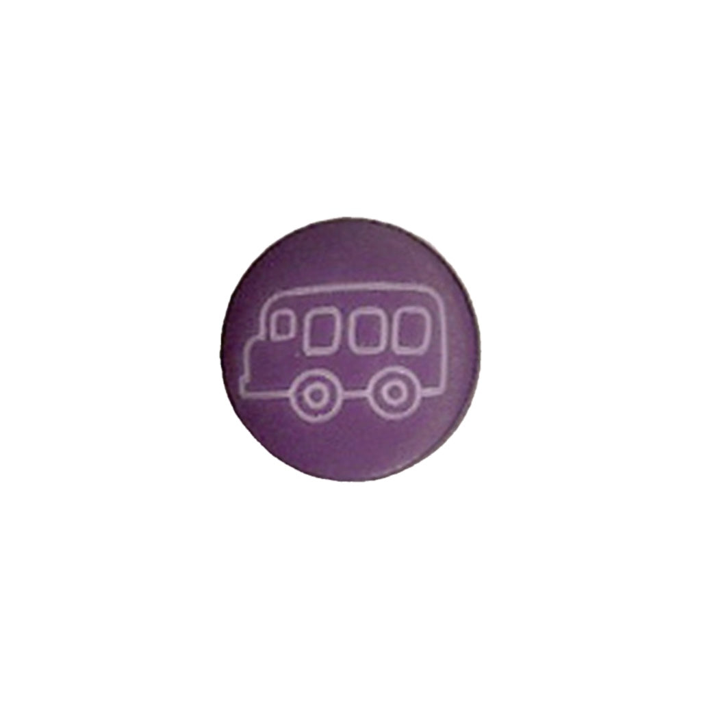 Button 952550 Purple Bus 14mm