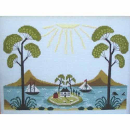 By the Bay Needleart 13C2 13th Colony Bay Part 2
