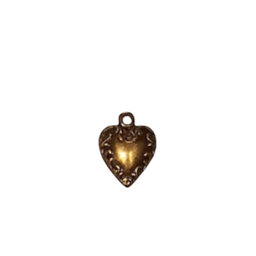 Charm J13134AG Heart Gold