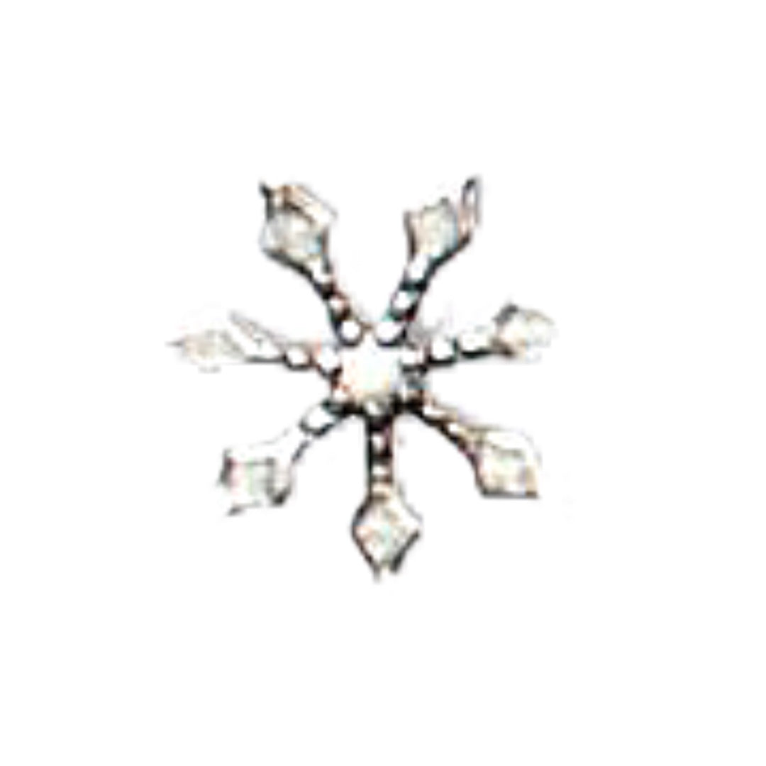 Charm J80155-AS Antique Silver Snowflake Jupiter
