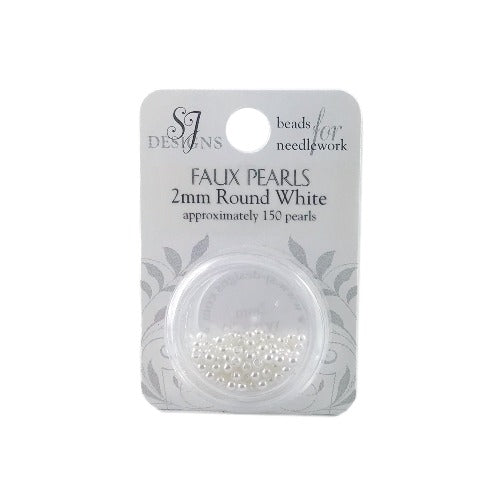Pearls 2.0mm White Faux SJD
