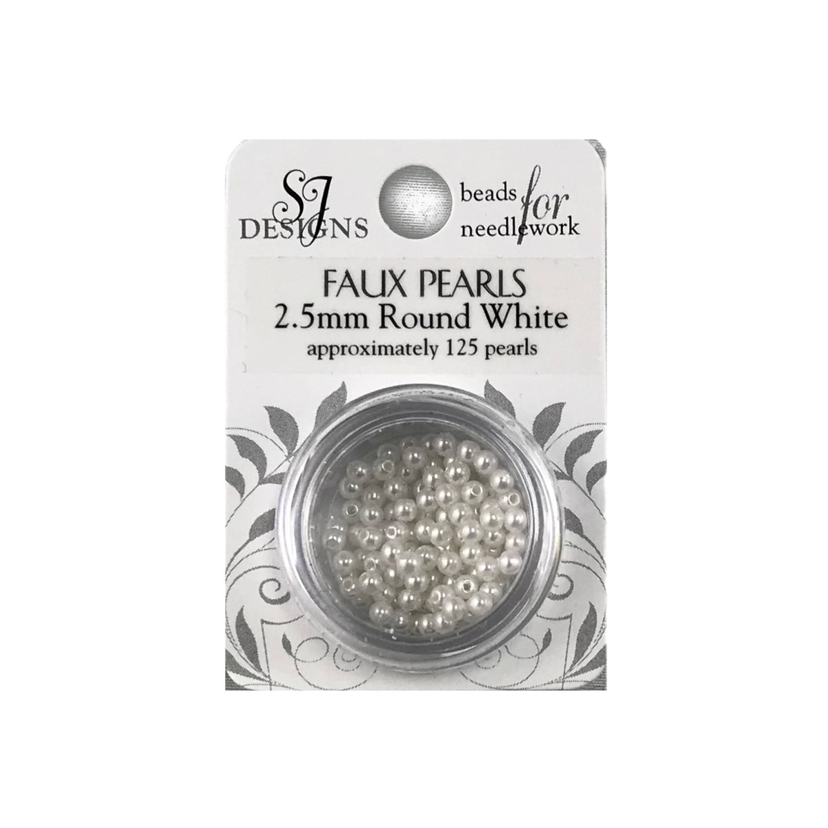 Pearls 2.5mm White Faux SJD