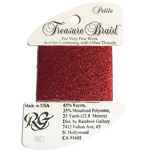 Petite Treasure Braid  07 Red