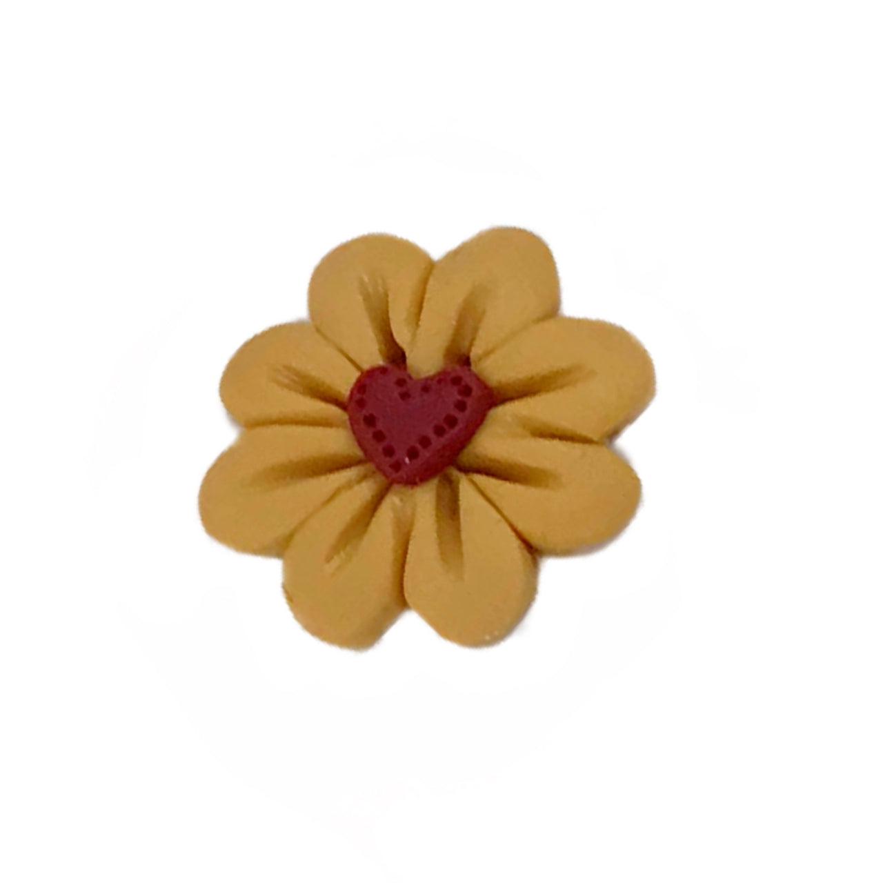 SB042PGDM Pale Gold Daisy with Heart