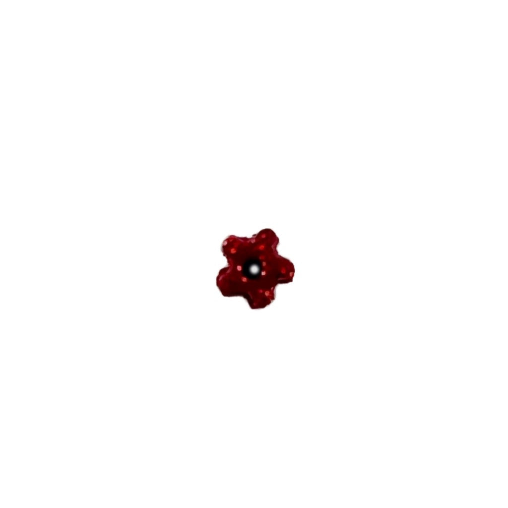 SB065XS Red Holiday Star with Sparkle Extra Small