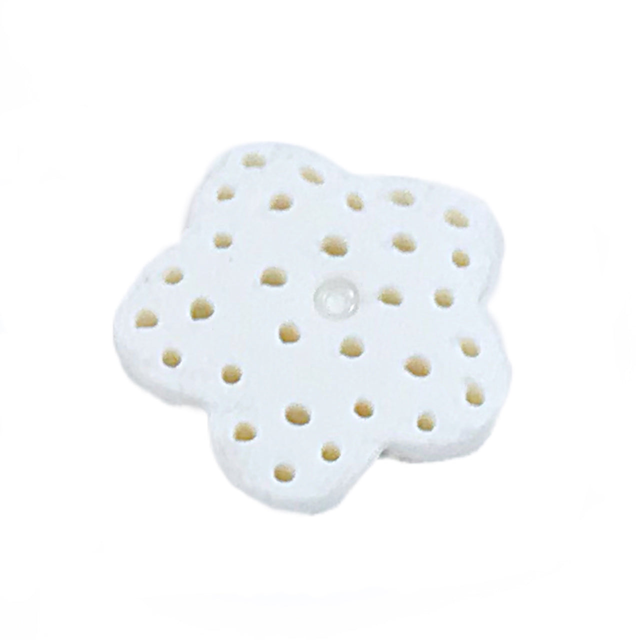 SB080L Snowflake with White Bead Large