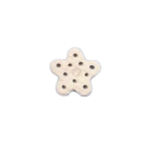 SB080S Snowflake with White Bead Small