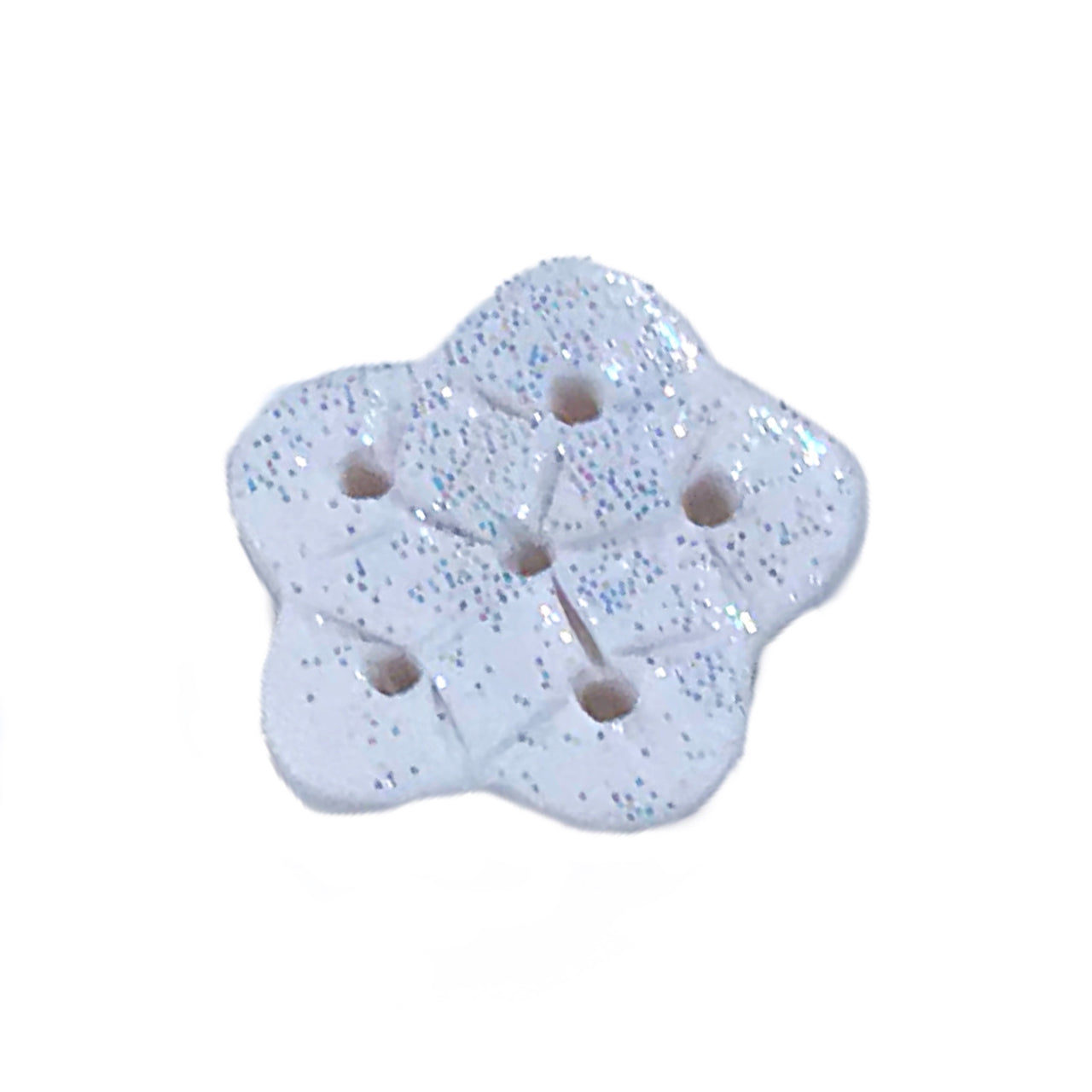 SB080WGL White Glitter Snowflake Large