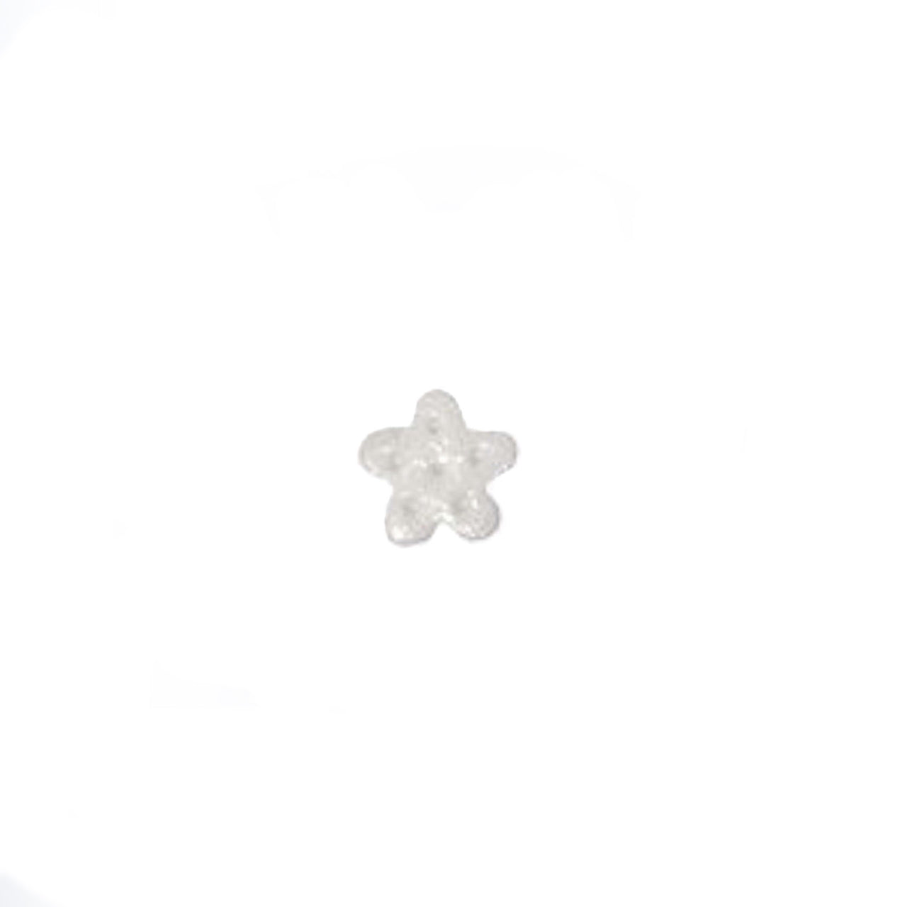SB080WGXS White Glitter Snowflake Extra Small