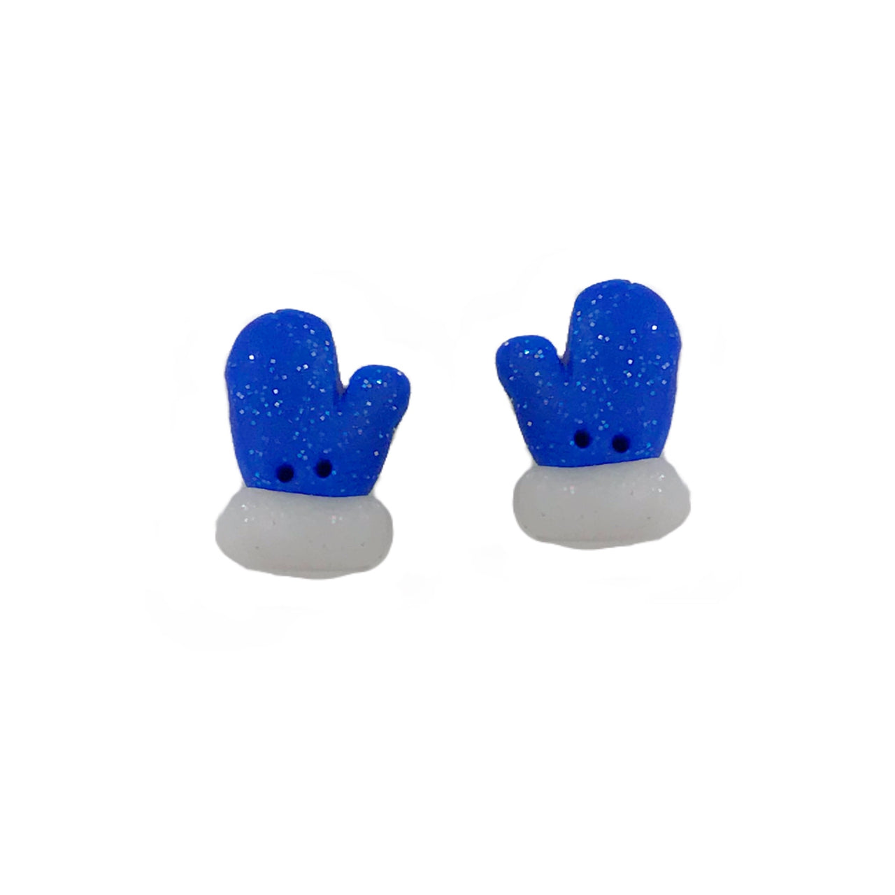 SB099B Blue Christmas Mittens Pair