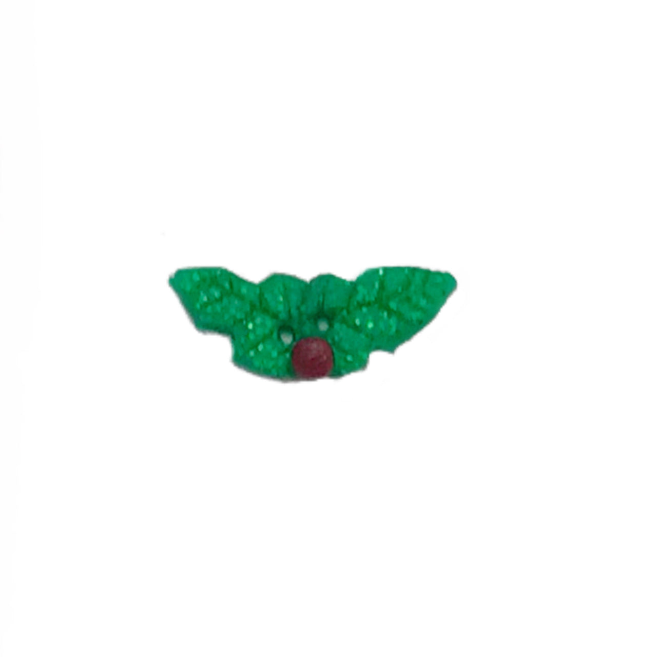 SB103 Green Glitter Holly with Berries