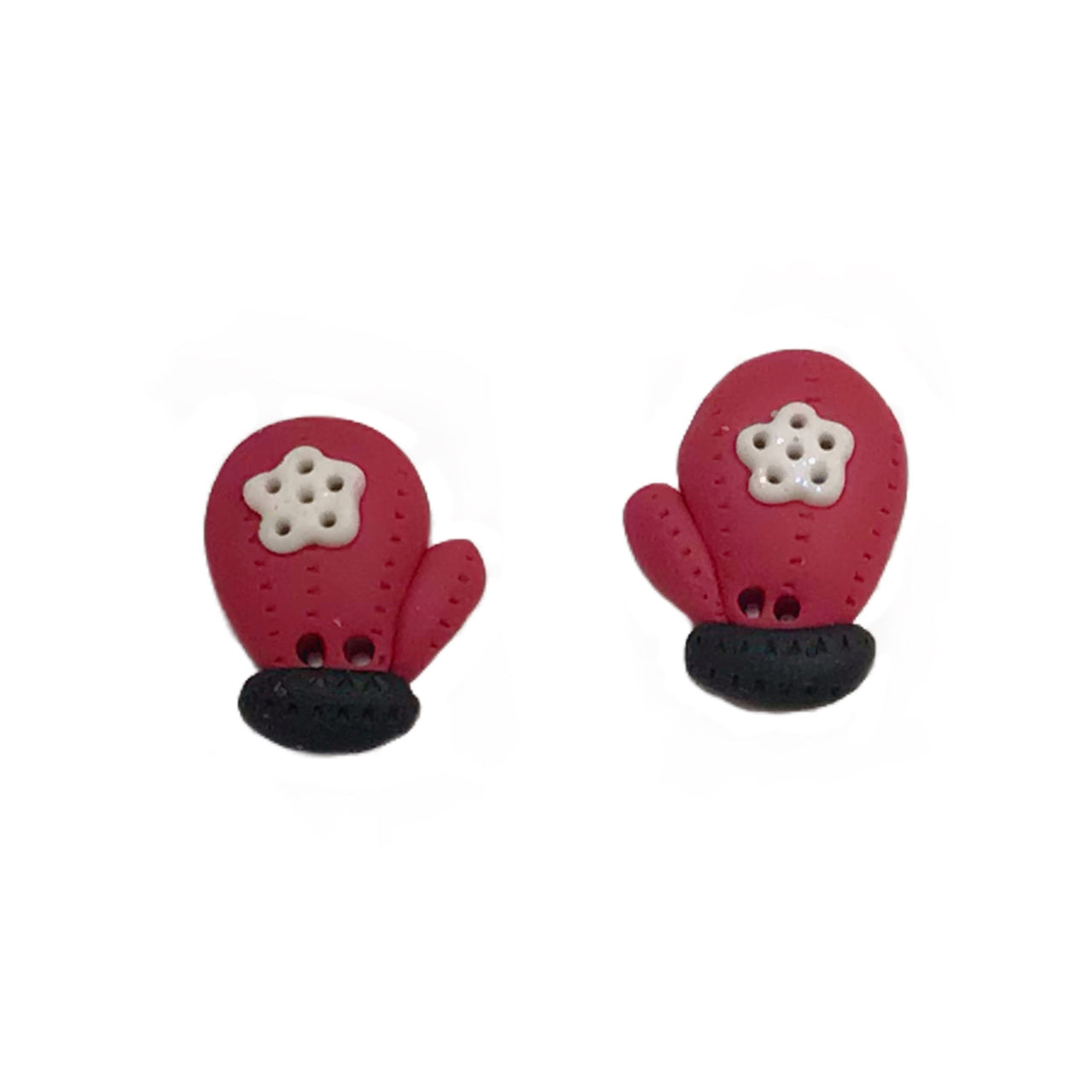 SB108 Rose Mittens with Snowflake Pair