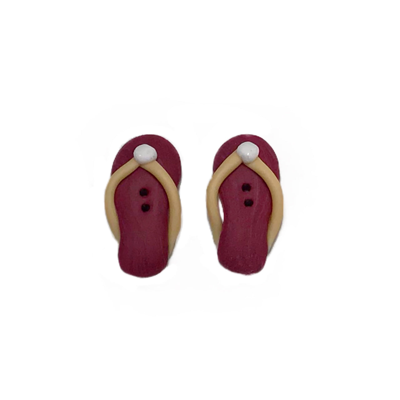 SB126BD Bordeaux Flip Flops Pair