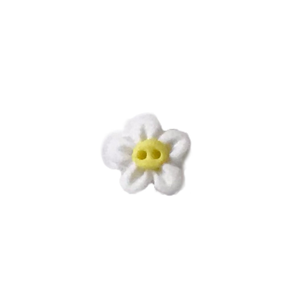 SB170WHS White Flower Head w/Yellow Centre