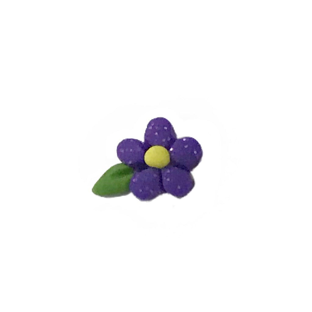 SB181GPLS Glitter Purple Flower
