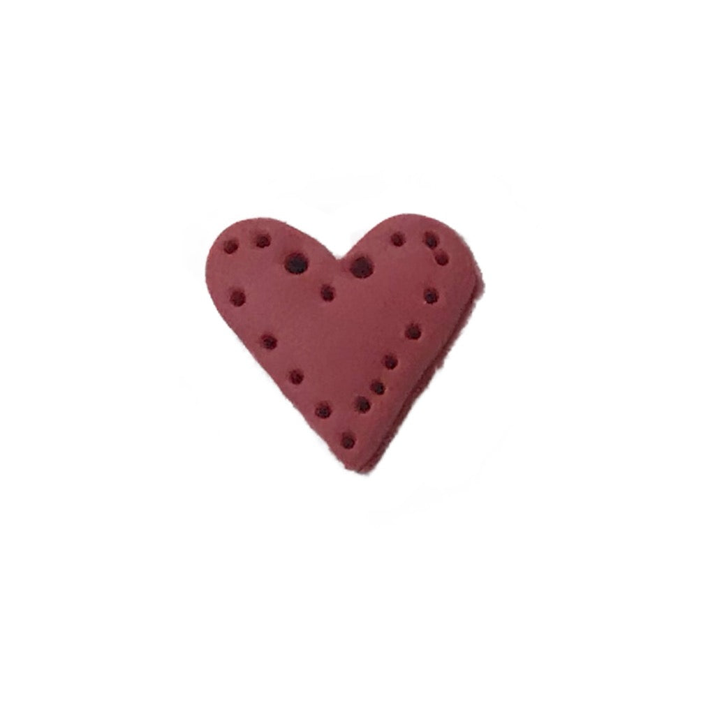 SB182BCM Bright Coral Lacy Heart