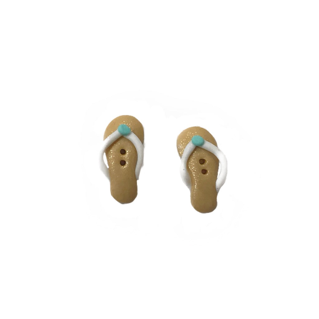 SB264GD Gold Flip Flops Pair