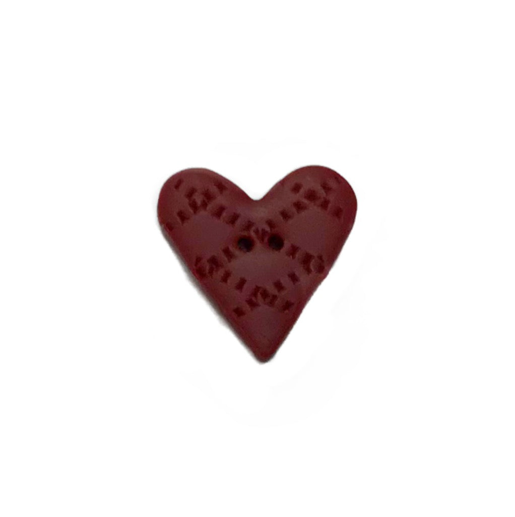 SB417RYM Heart Red Criss Cross Medium