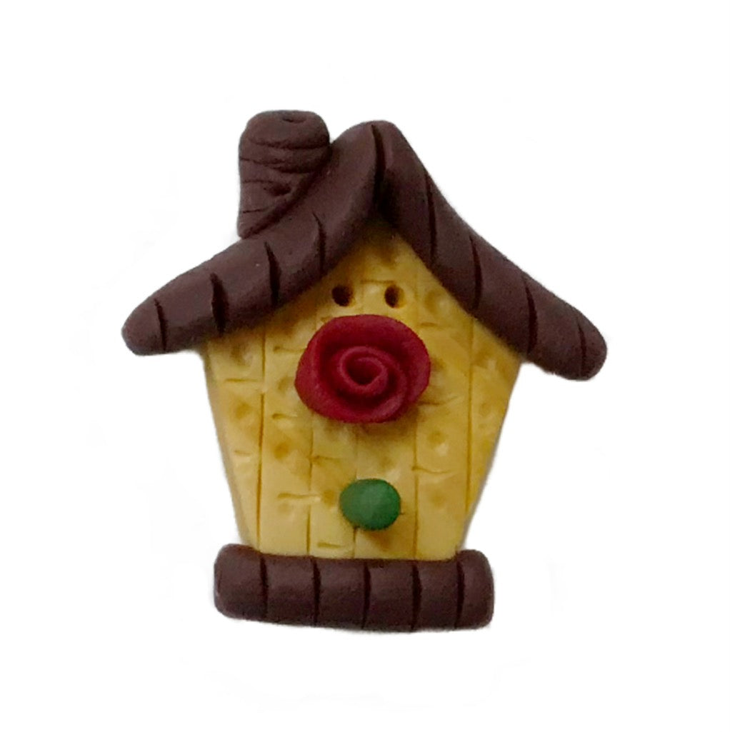 SB483L Birdhouse with Rose Large