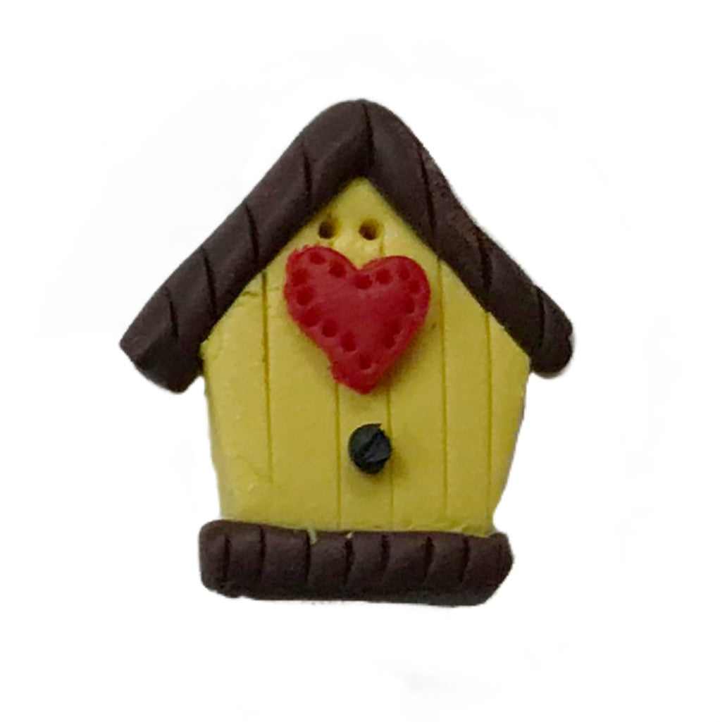 SB522 Birdhouse Yellow with Heart