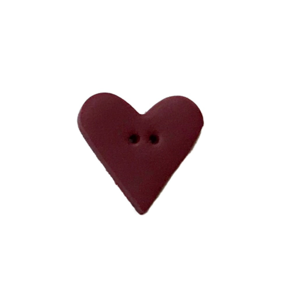 SB537DRM Heart Dark Red Cut Medium