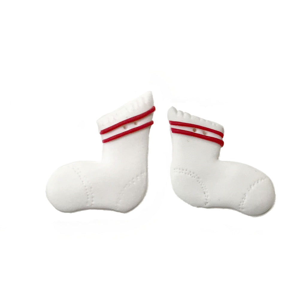 SB556 Red Stripe Socks Set of 2