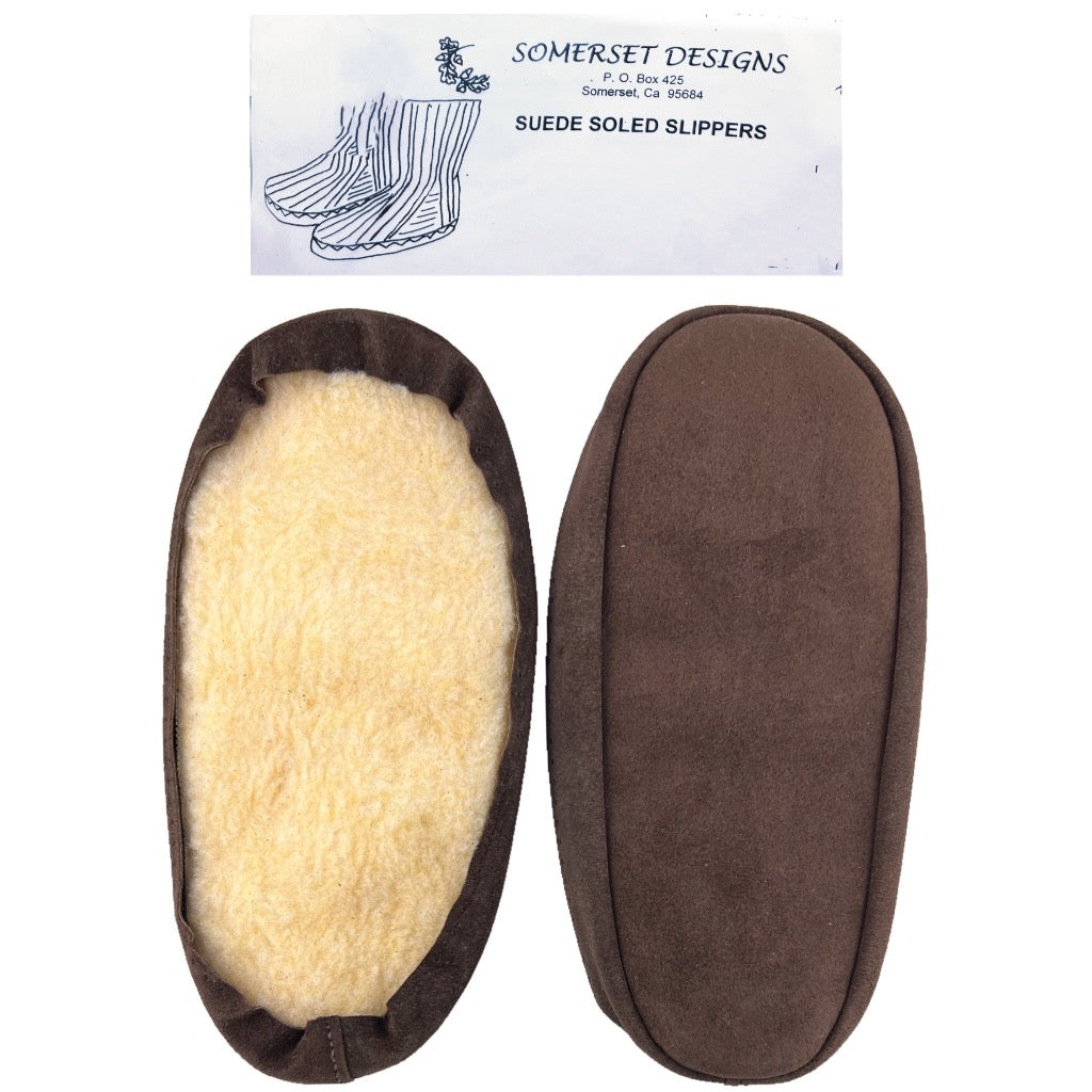 Slipper sole 9 1/2" Dark Brown