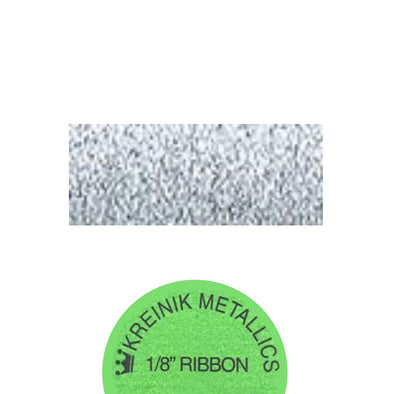 Kreinik Metallic 1/8” Ribbon  001 Silver