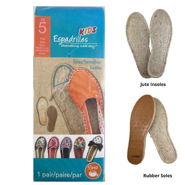 Sole - Espadrille Size  5 Kids