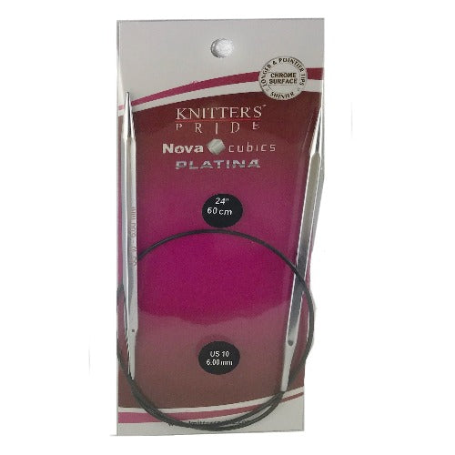 Circular Needle  6.00mm  60cm Nova Cubics Platina