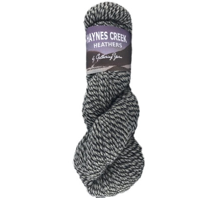 Haynes Creek Heathers Aran 191 Ragg Grey/Black