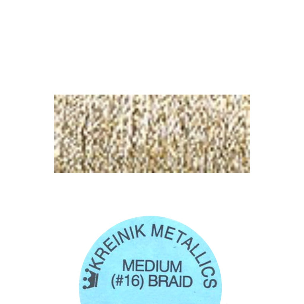 Kreinik Metallic#16 Braid  002 Gold