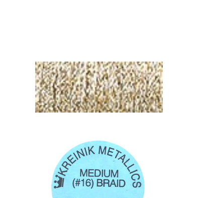 Kreinik Metallic #16 Braid  002 Gold