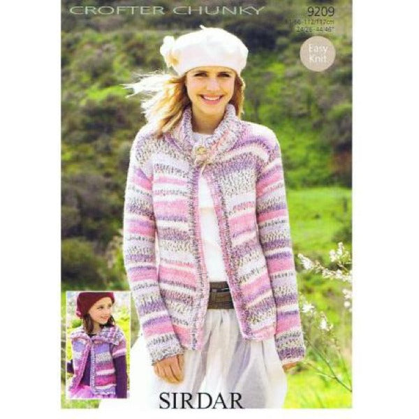 Sirdar 9209 Crofter Chunky Open Sweater